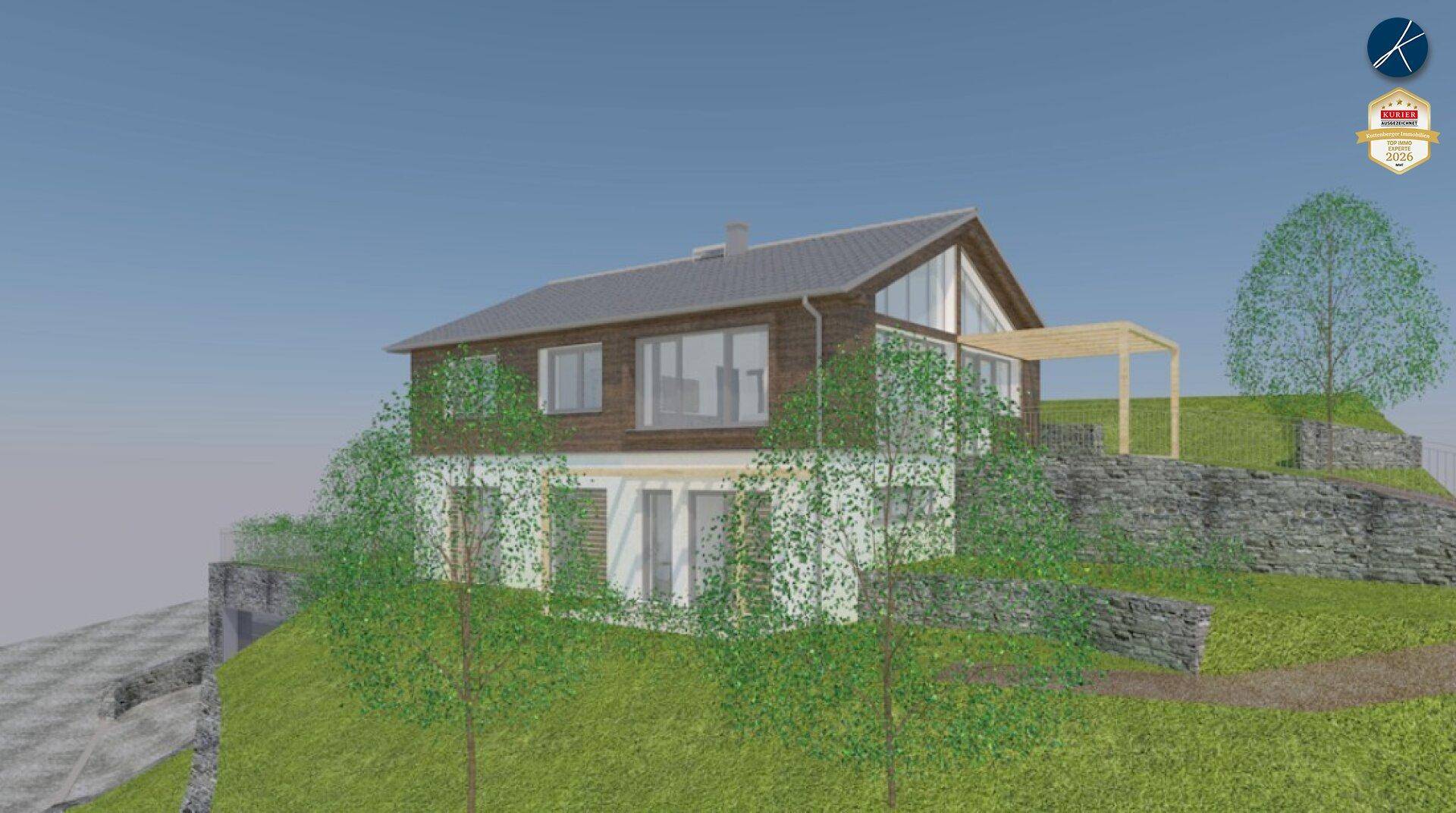 Ausgänge zum Garten aus beiden Ebenen