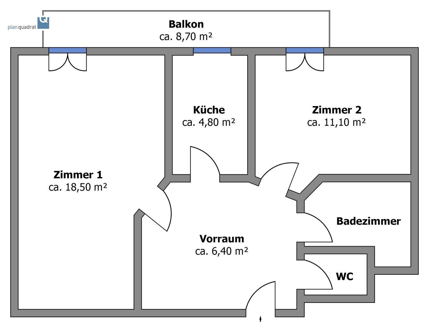 Grundrissskizze