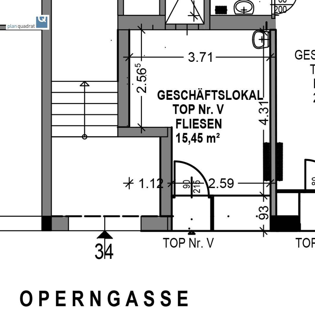 Auszug aus Originalplan