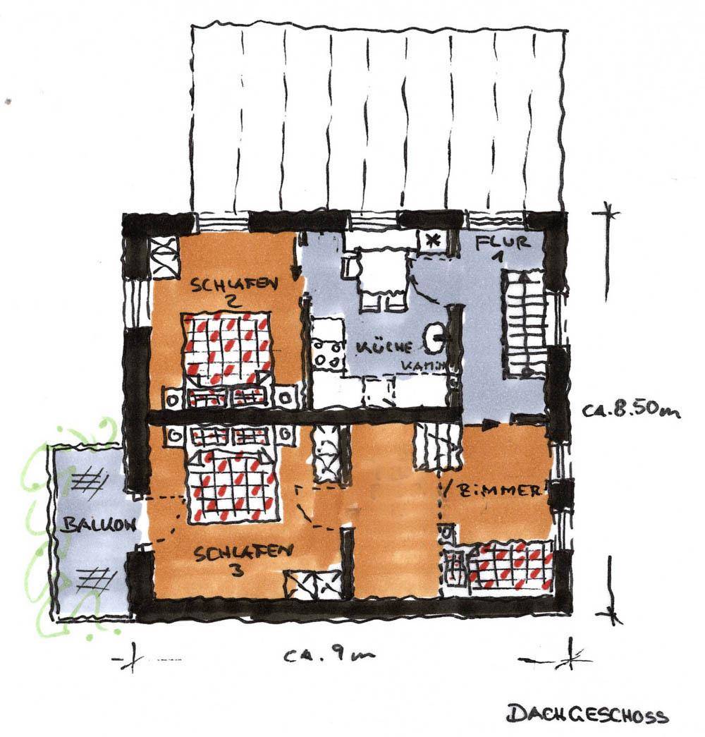 Grundriss Dachgeschoss