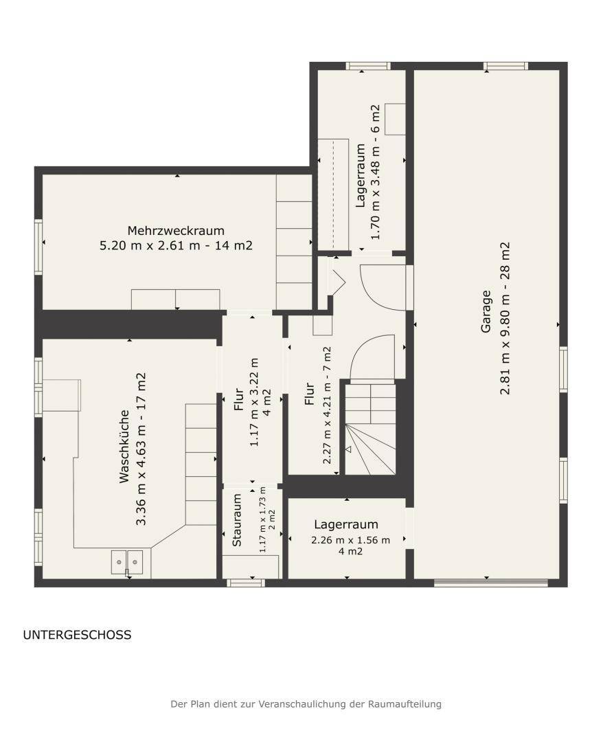 Grundriss - Untergeschoss