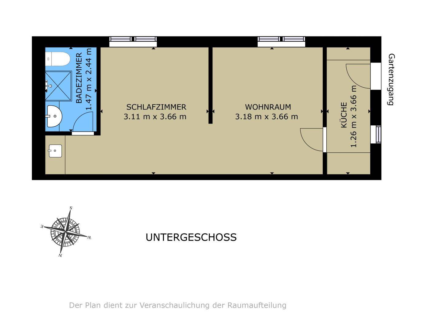 Grundriss - Untergeschoss