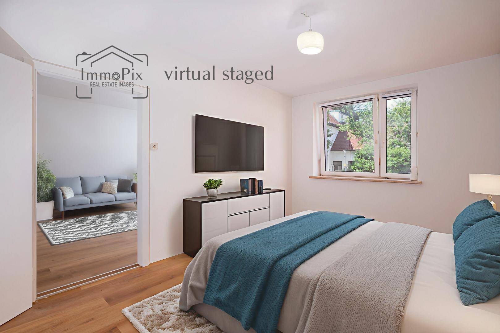 Schlafzimmer Staged