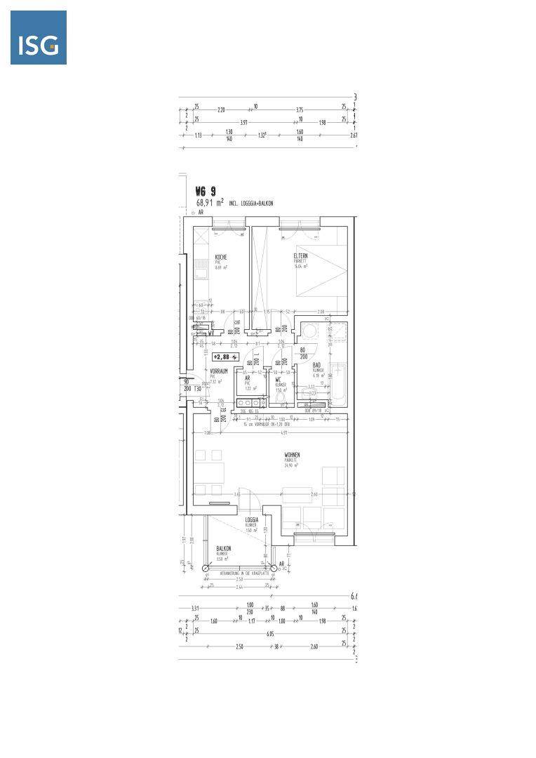 Objekt 399: 2-Zimmerwohnung in 5230 Mattighofen, Hofaustraße 10a, Top 9 - Ansicht 2