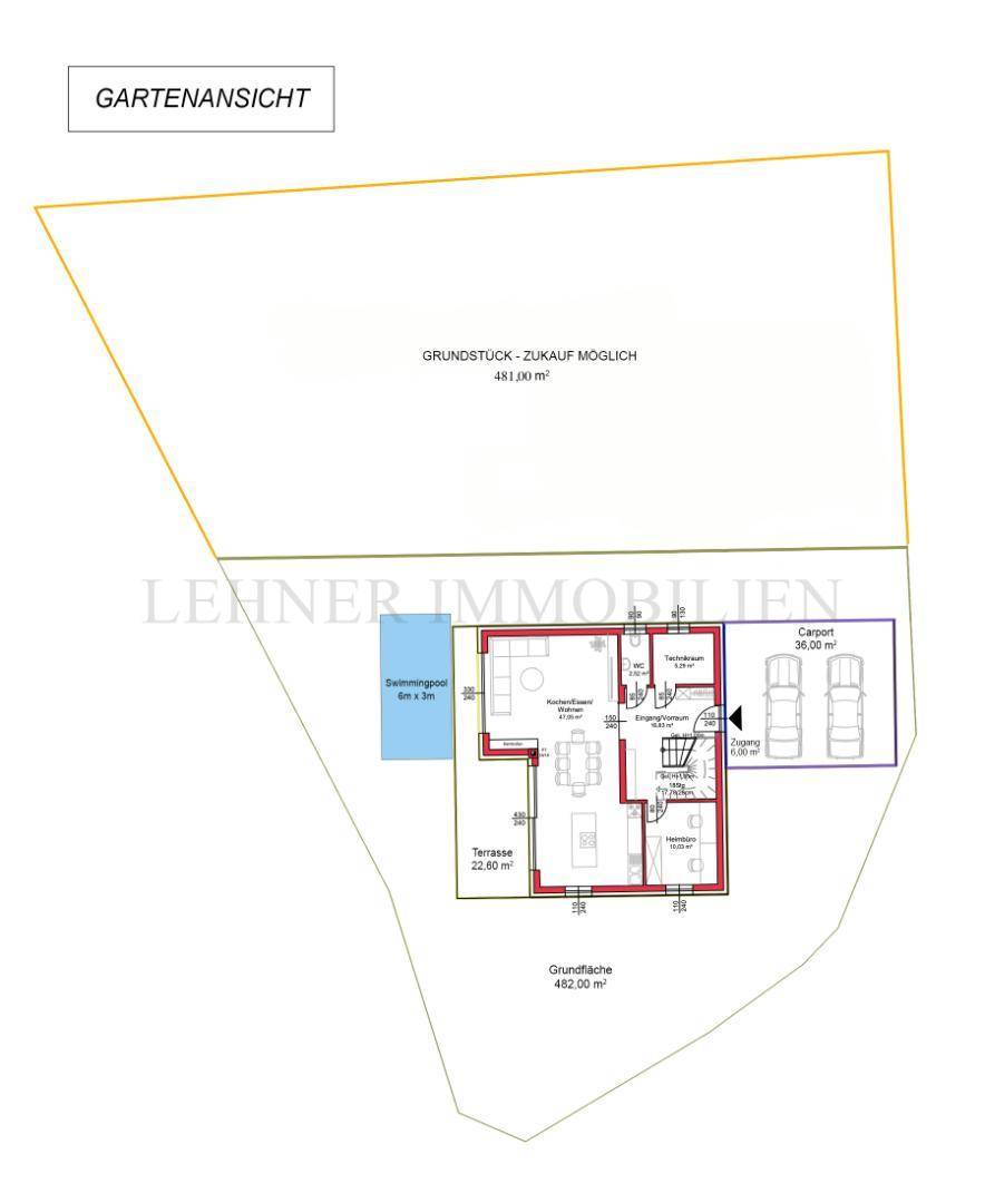 Lehner Immobilien Bild Gartenansicht