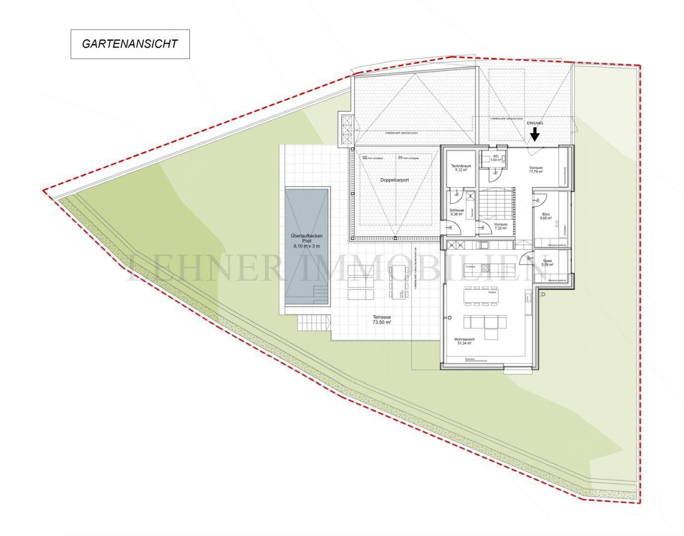 Lehner Immobilien Bild Gartenansicht