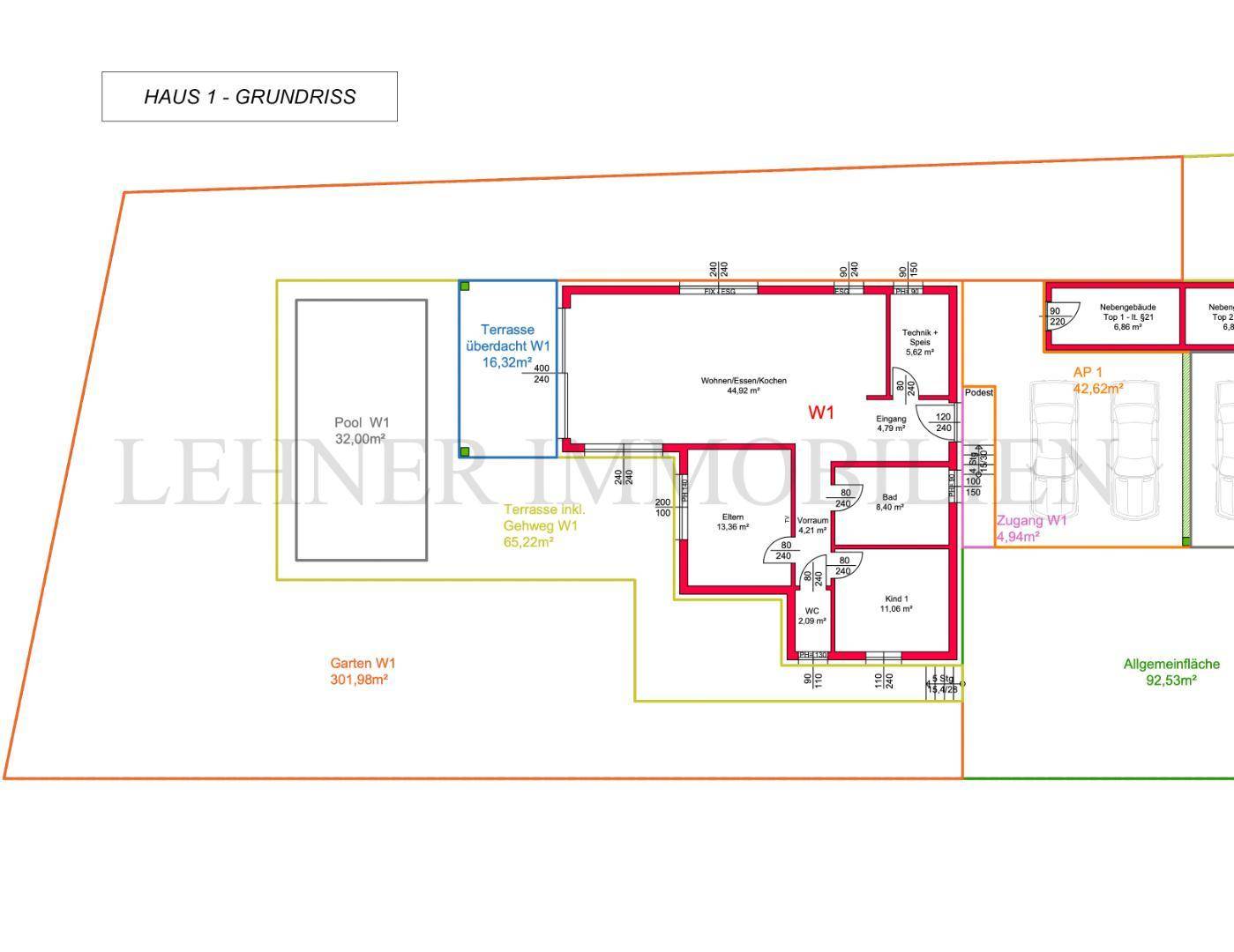 Lehner Immobilien Haus 1 Grundriss Bild