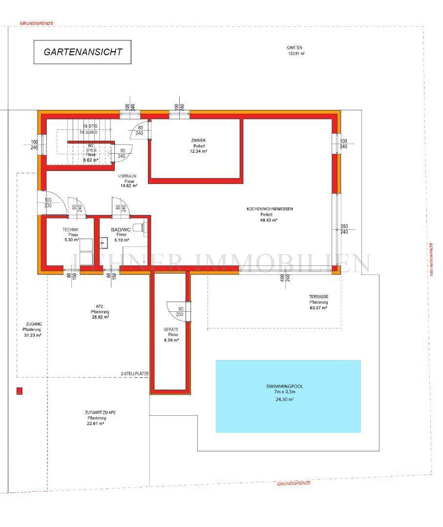 Lehner Immobilien Bild Gartenansicht