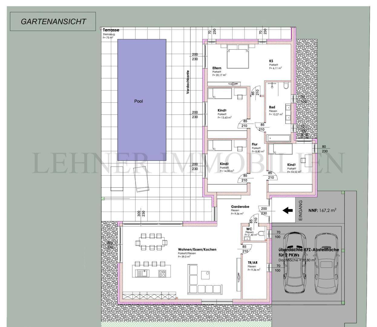 Lehner Immobilien Bild Gartenansicht