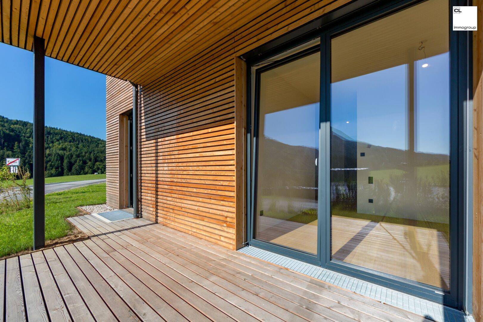 Geschützter Terrassenbereich