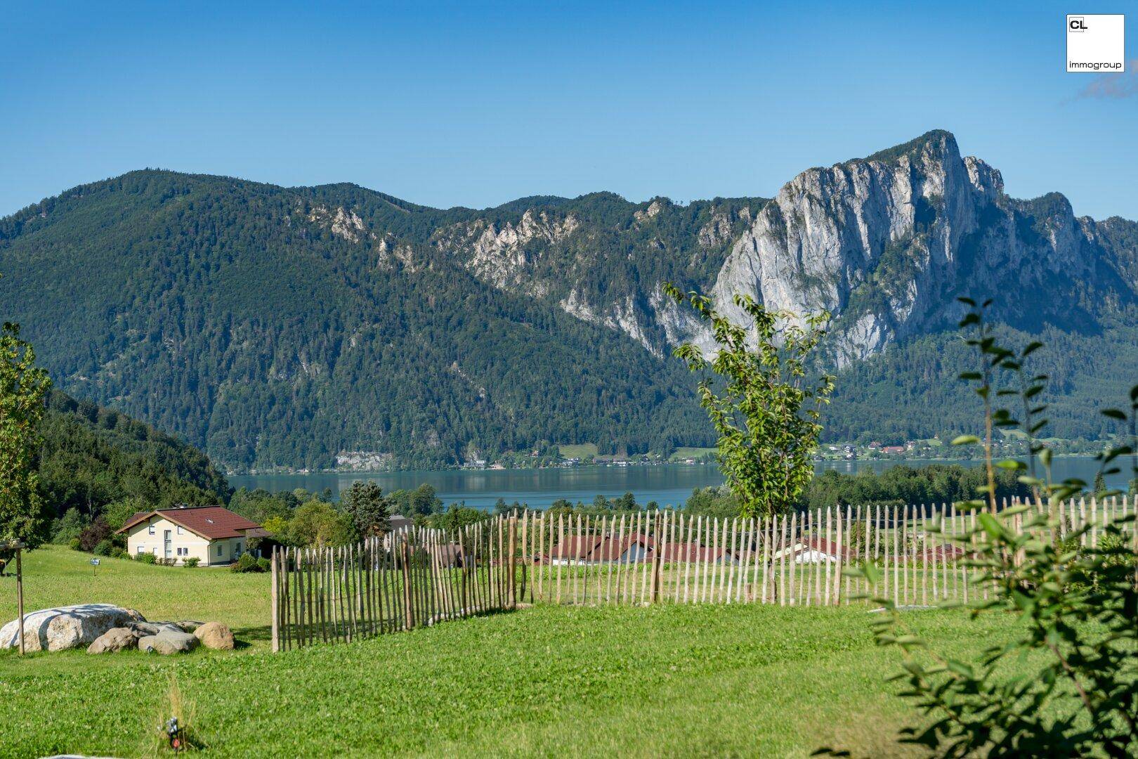 Freier Seeblick auf den Mondsee