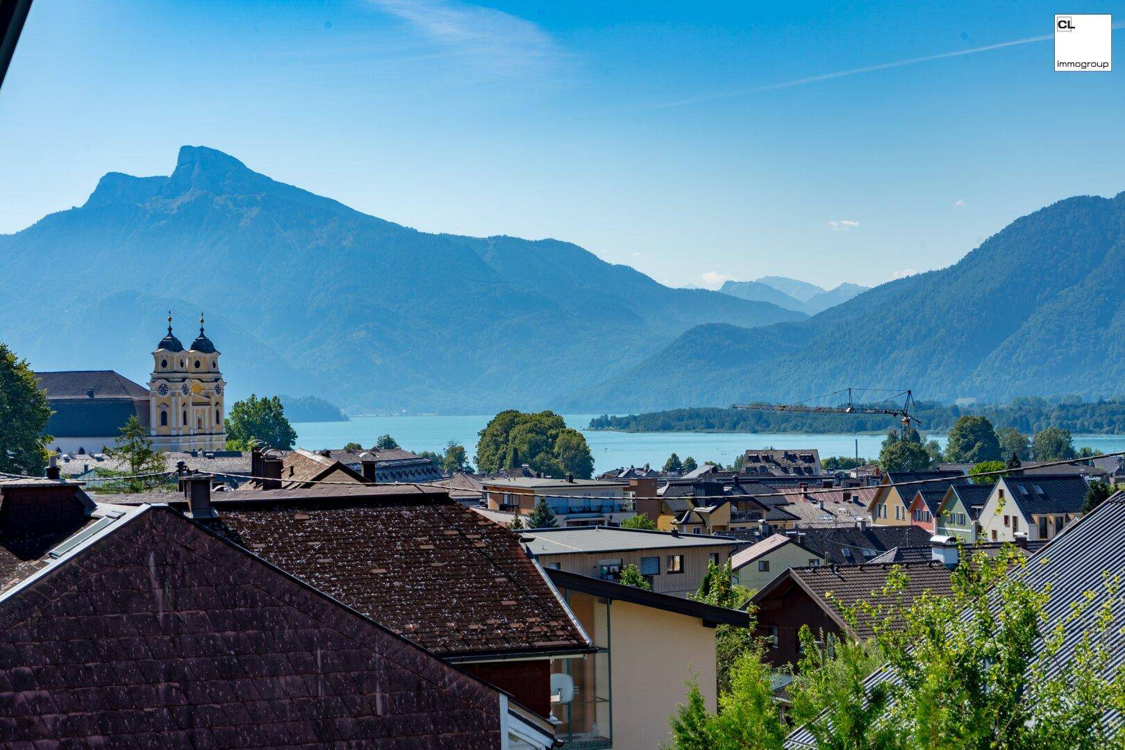 Toller Blick auf den Mondsee vom OG