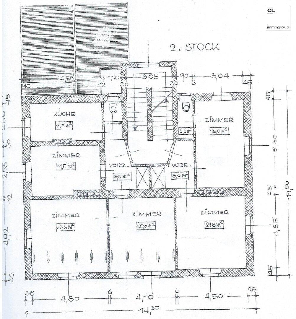 Plan gesamtes 2. OG