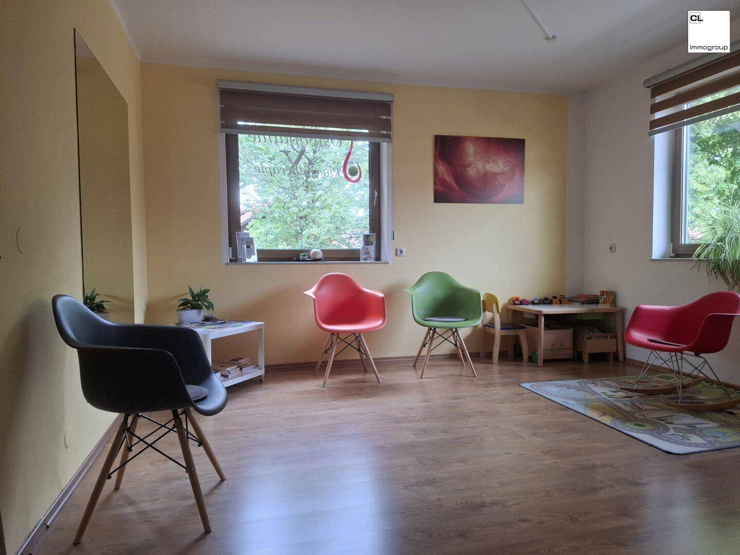 Physiotherapie im Obergeschoss