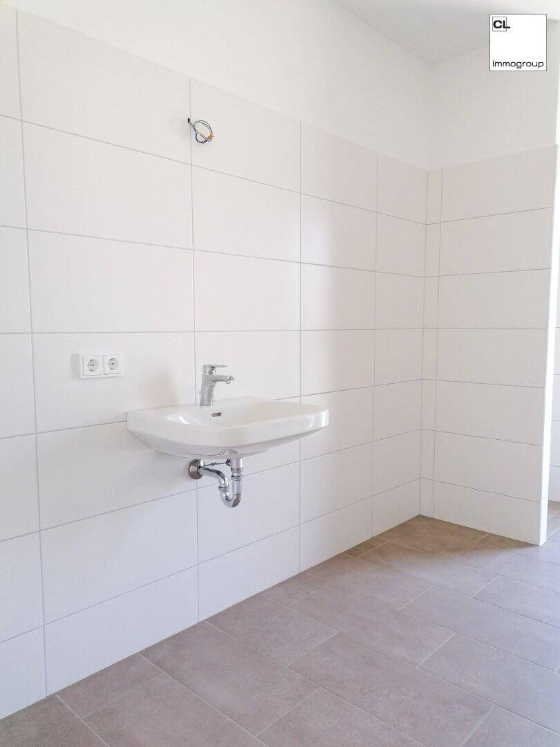 Blick ins Badezimmer