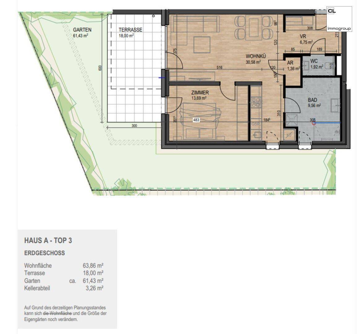 Grundriss Top A3