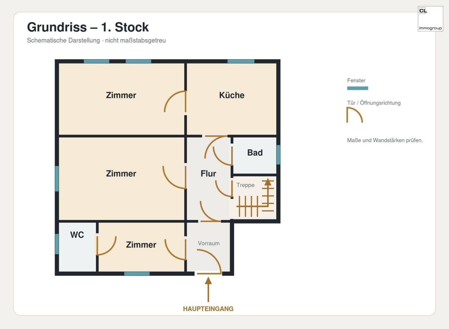 Grundriss 1. Stock