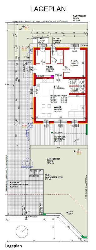 Gartenanlage - Lageplan