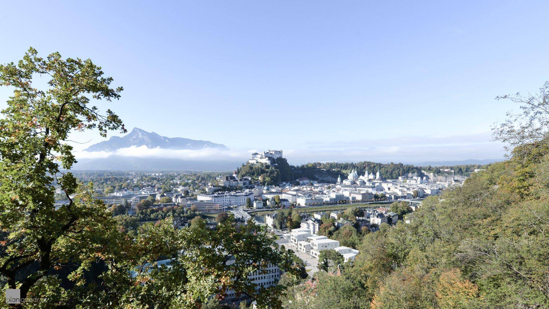 Die Lage in der Altstadt von Salzburg