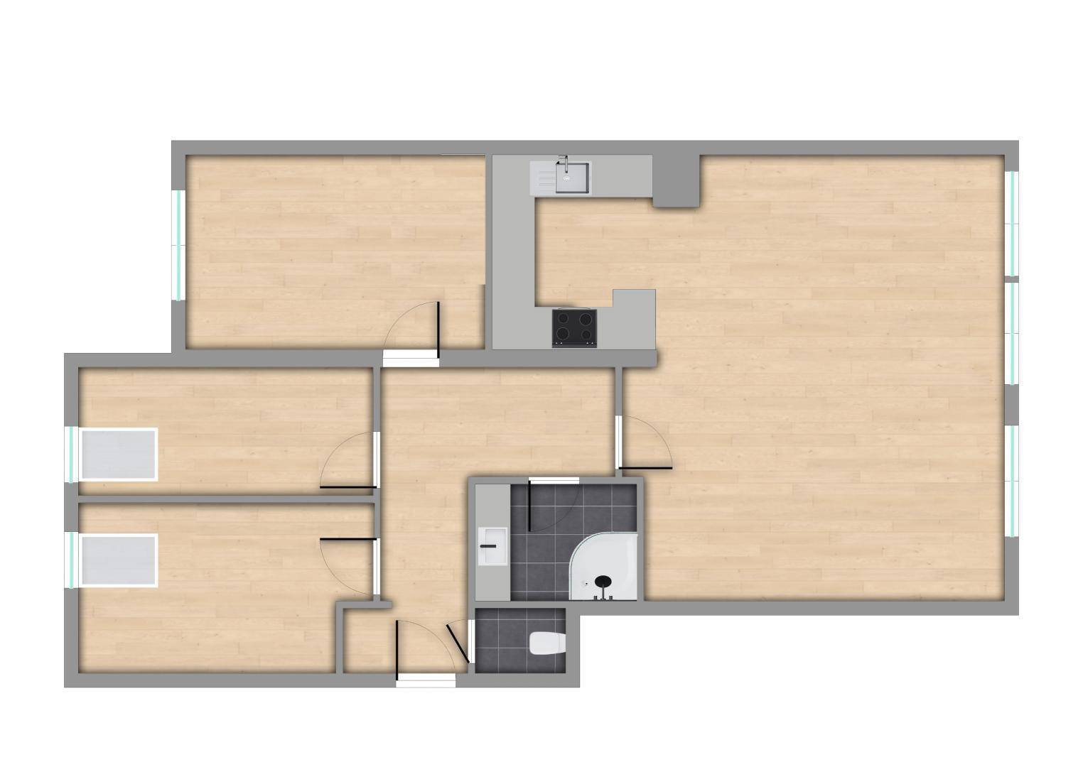 Grundriss OHNE MÖBEL