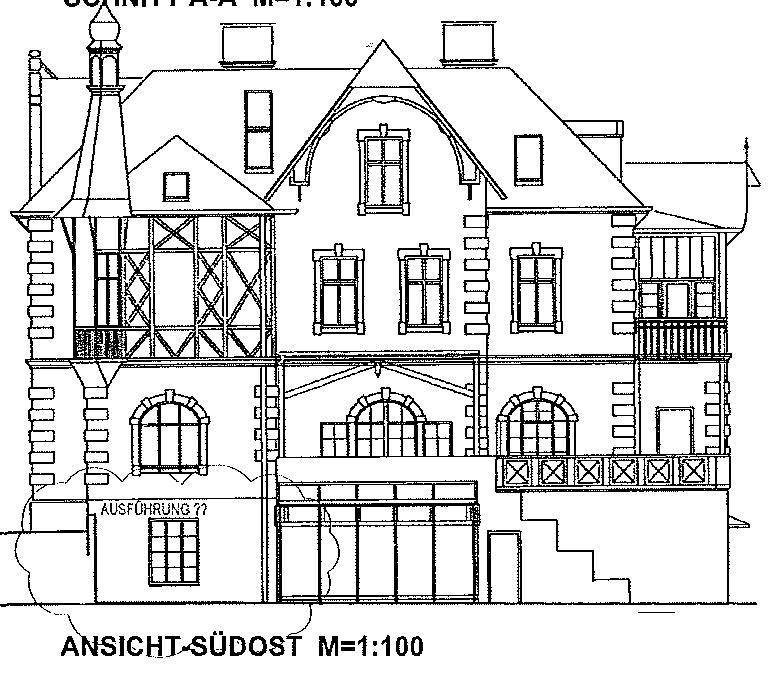 Grafik Gartenansicht