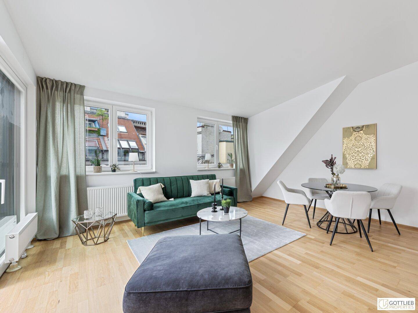 Bestlage Servitenviertel! Perfekt geschnittenes 3,5-Zimmer-Penthouse auf einer Ebene mit drei Terrassen - Ansicht 4