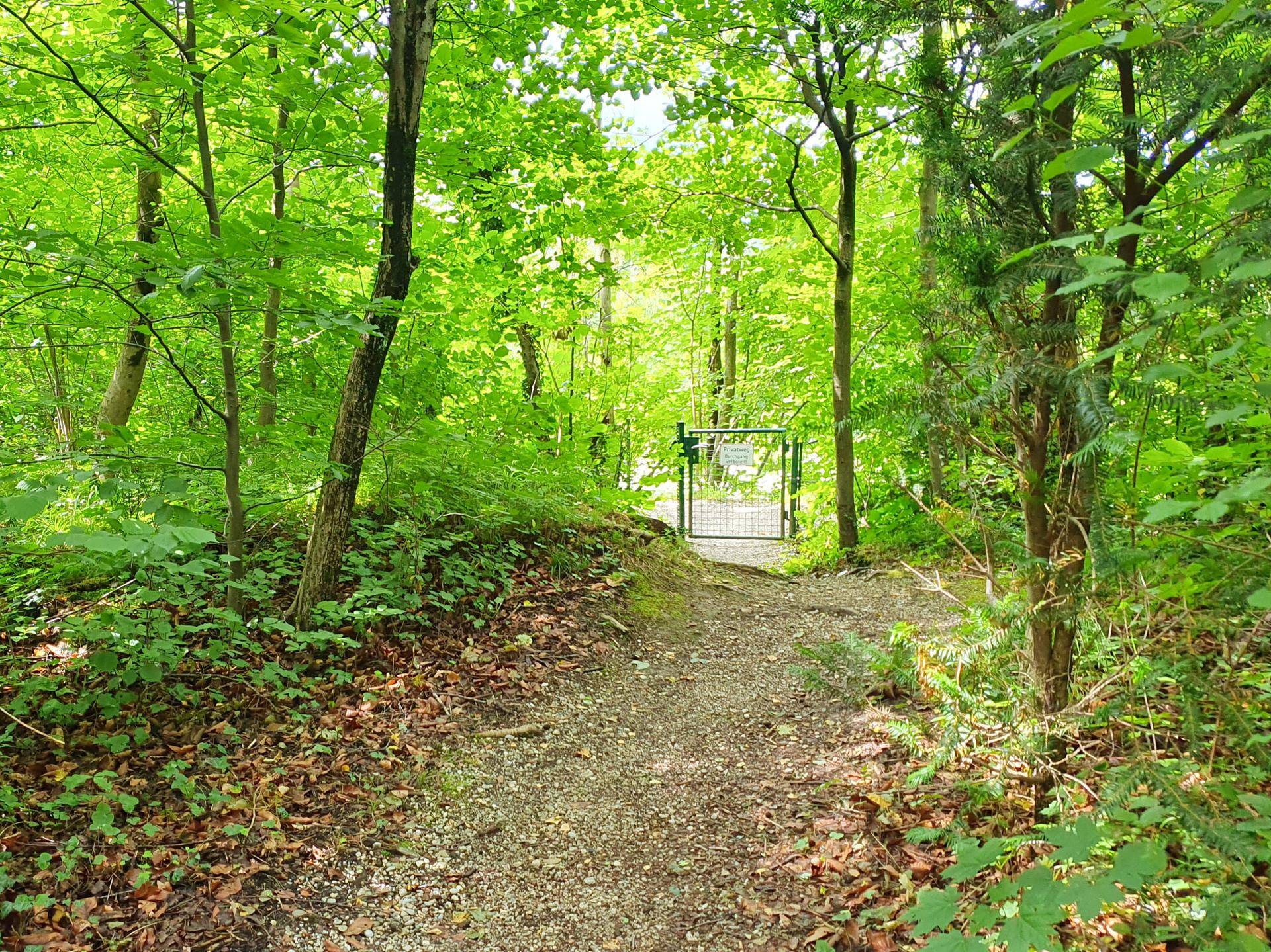 Privatzugang zum Treppelweg Königseearche