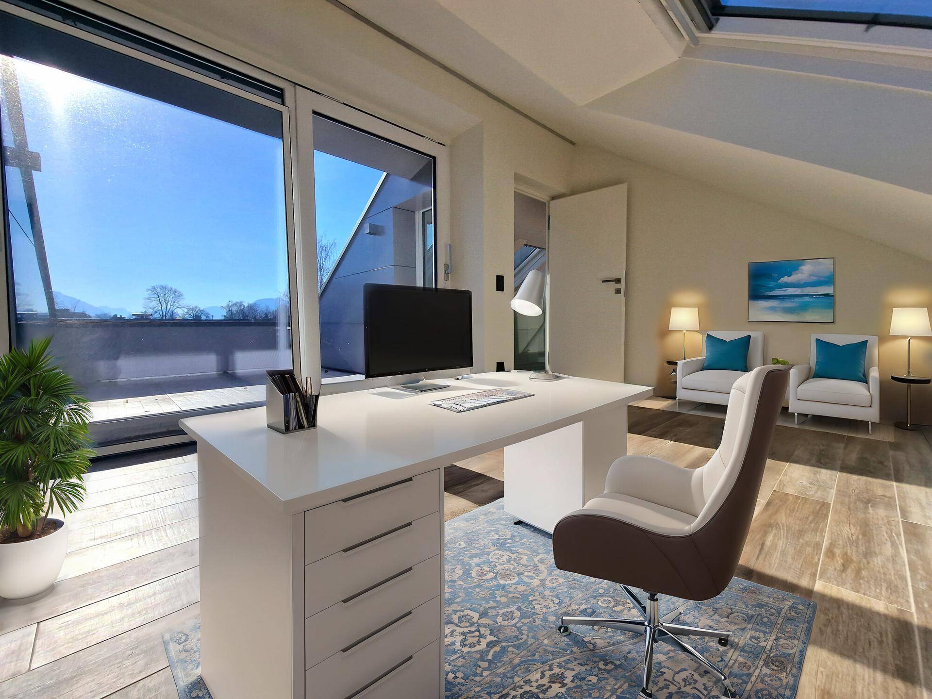 Arbeitszimmer KI generiert