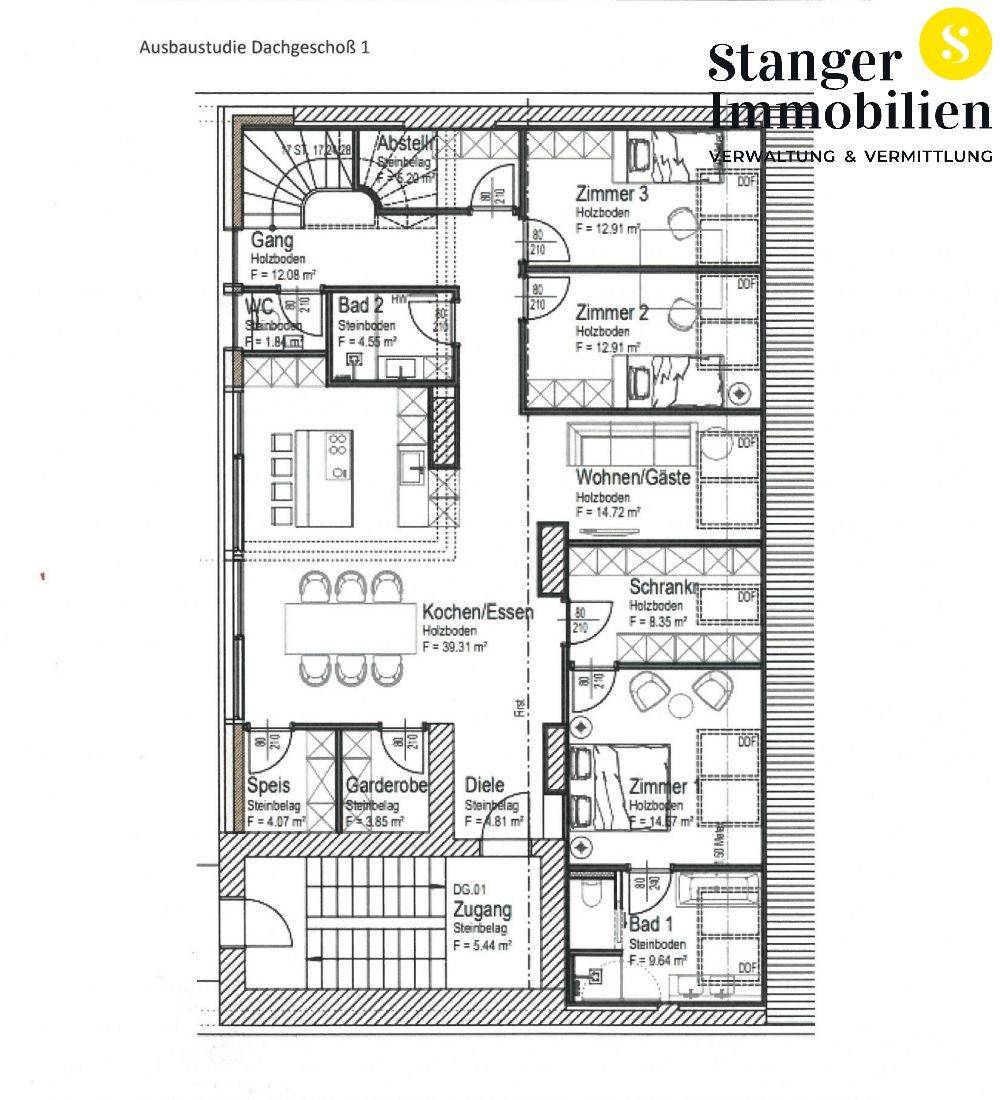 Saggen, Schubertstraße Mehrparteienhaus zu verkaufen - Ansicht 4