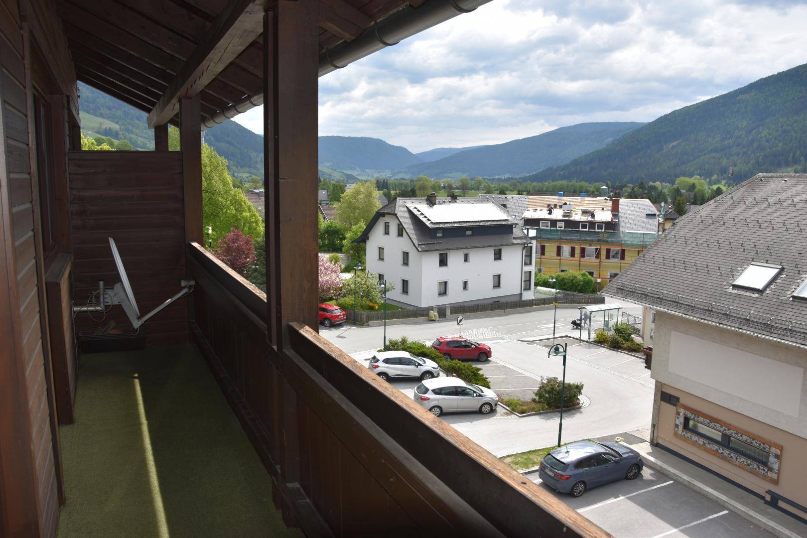 Blick vom Balkon