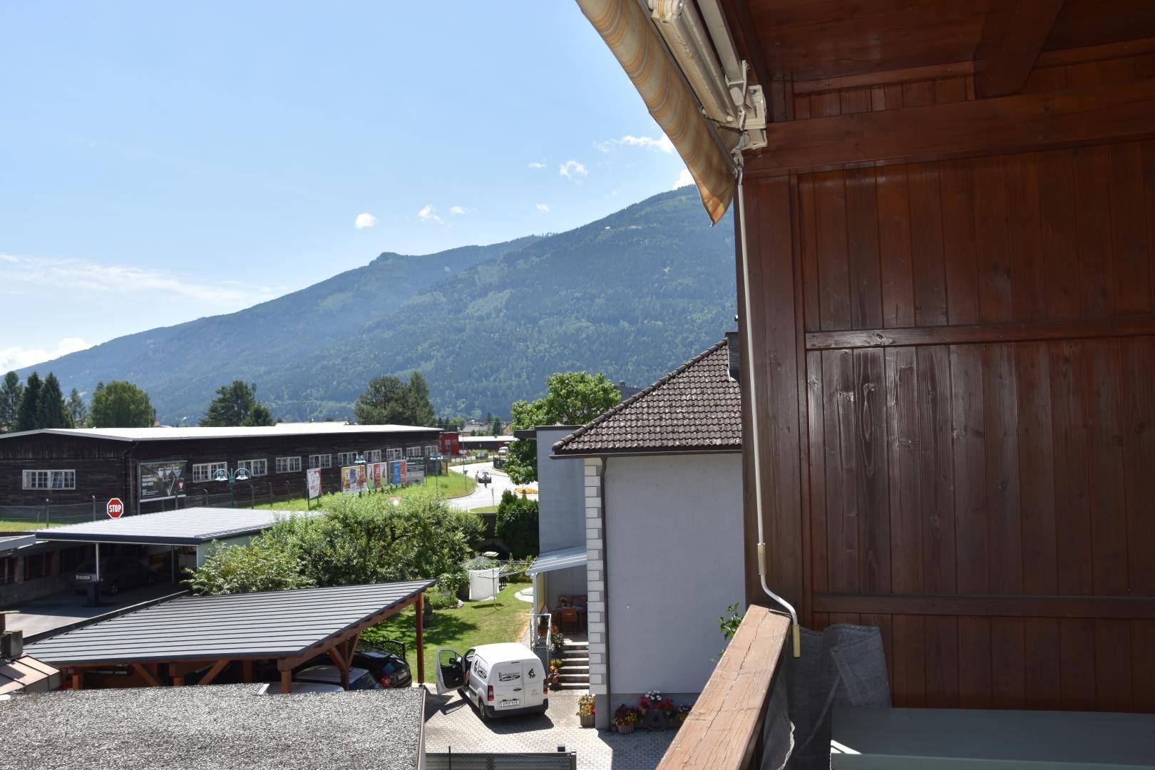 Blick vom Balkon