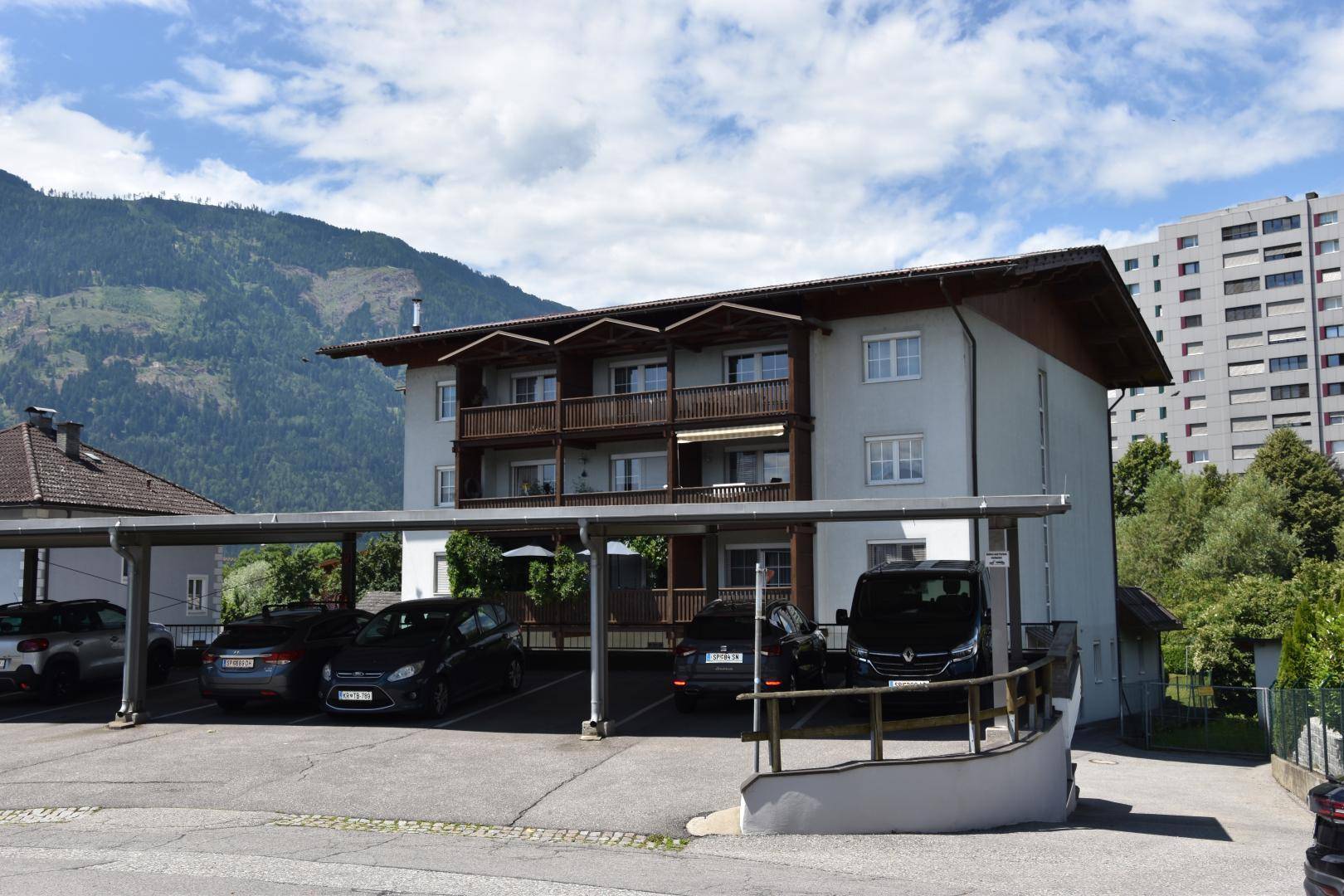 Blick vom Carport