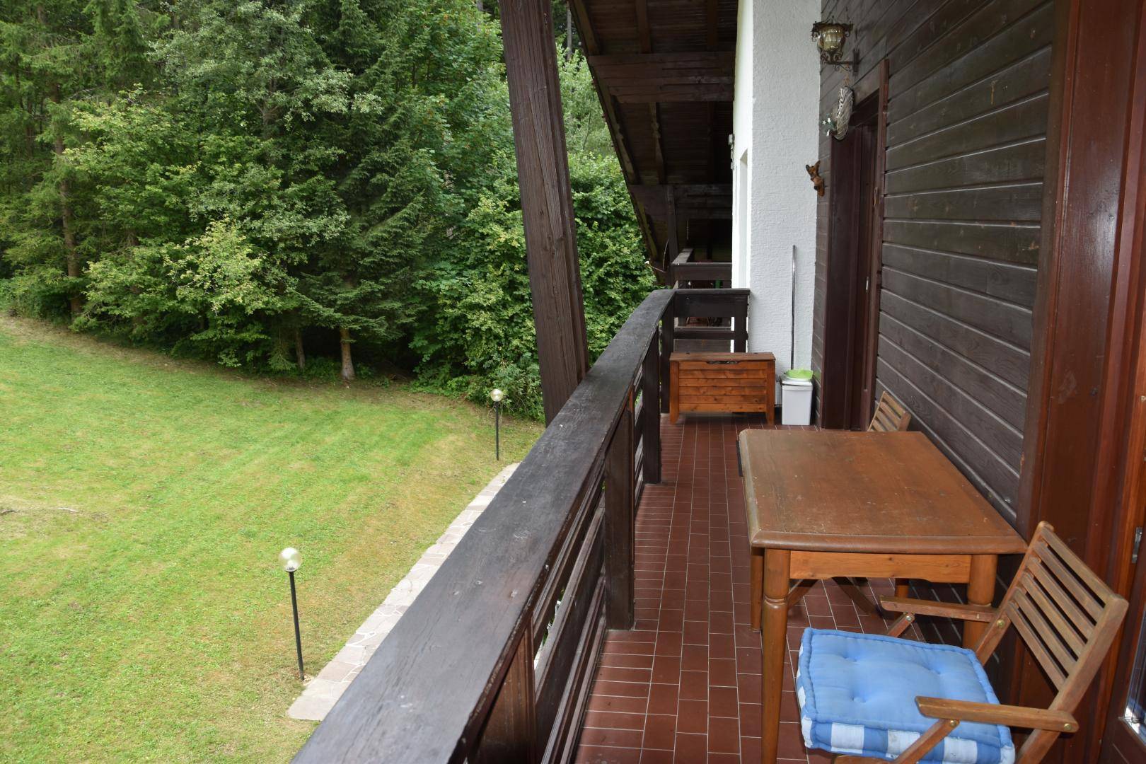Blick vom Balkon
