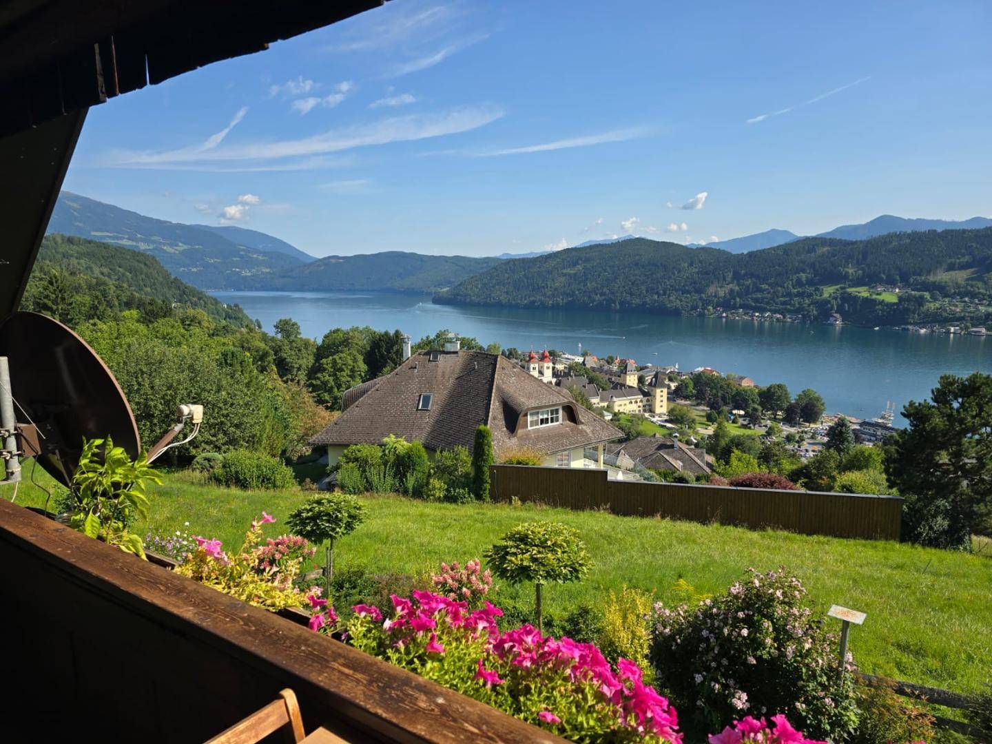 Blick vom Balkon