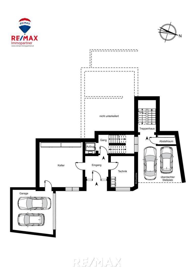 Grundrissplan Eingangsebene_Kellergeschoß