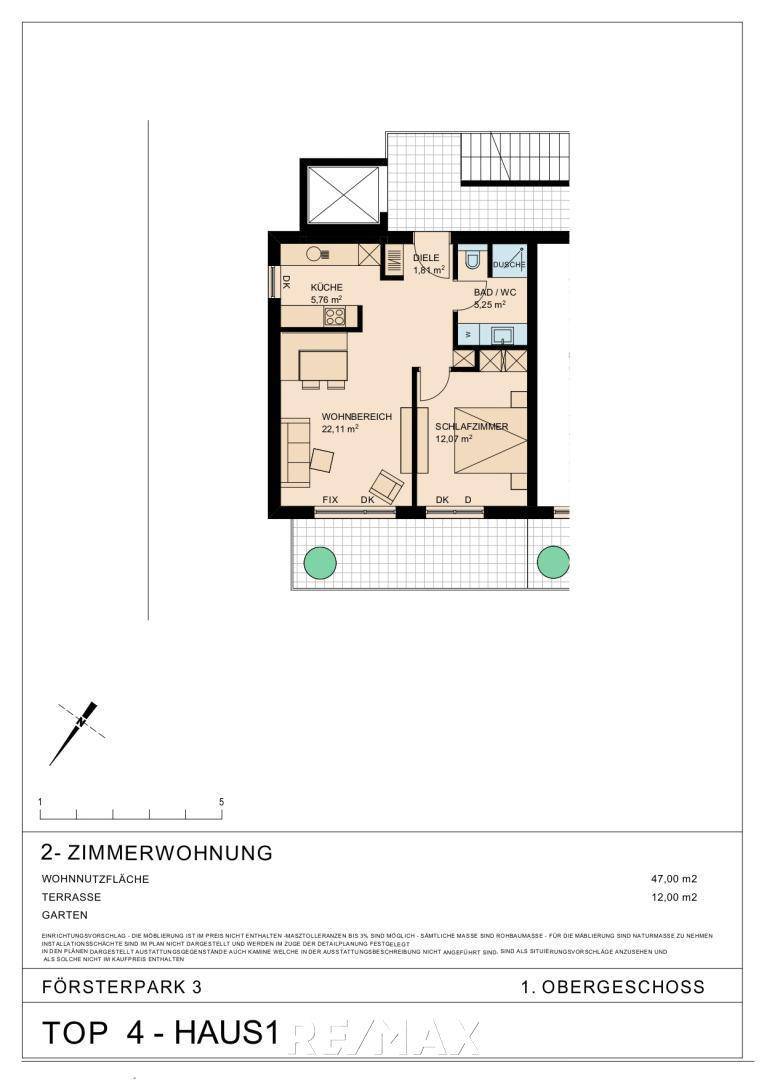 Grundruss Top 4 - Haus 1_Planvariante