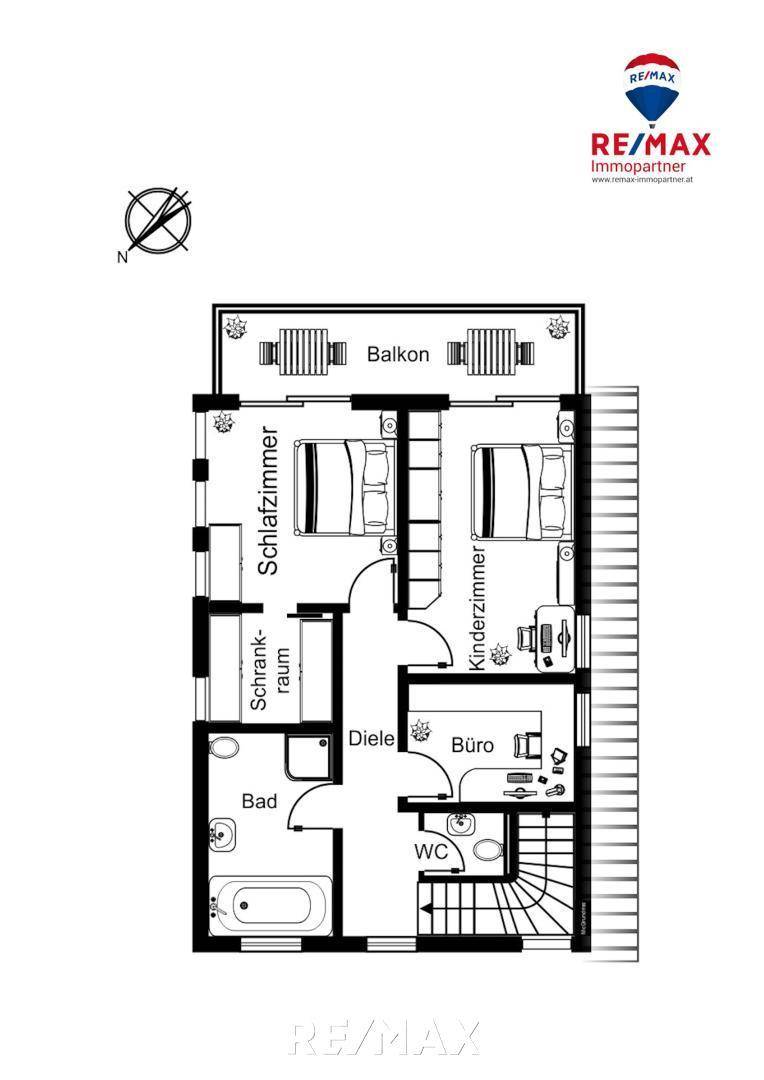 Grundriss Obergeschoß