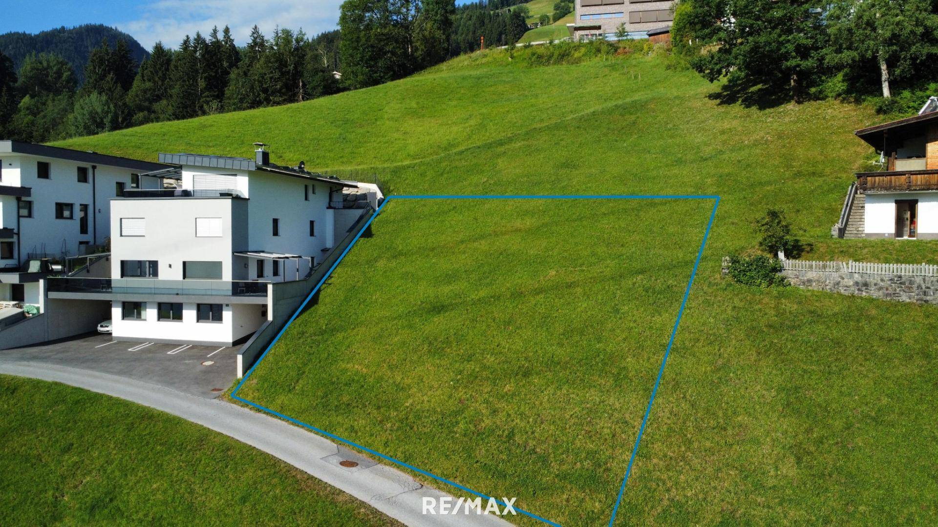 Grundstück Fügenberg markiert