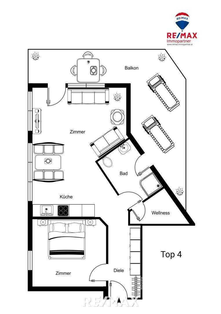 Grundrissplan Top 4