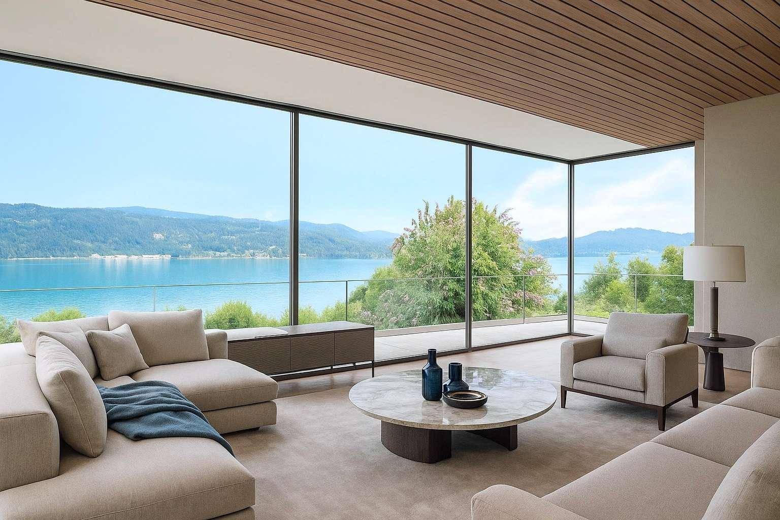 Sonniges Grundstück mit wunderschönem Wörthersee-Blick und charmanten Seezugang - Ansicht 4