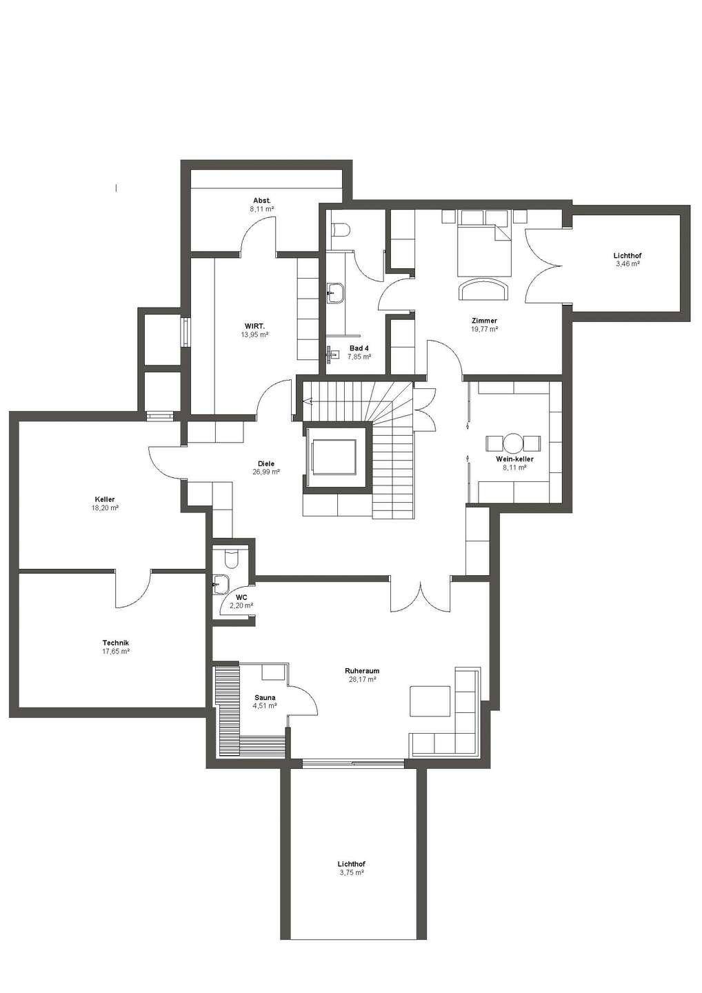 Chalet 2 - Untergeschoss