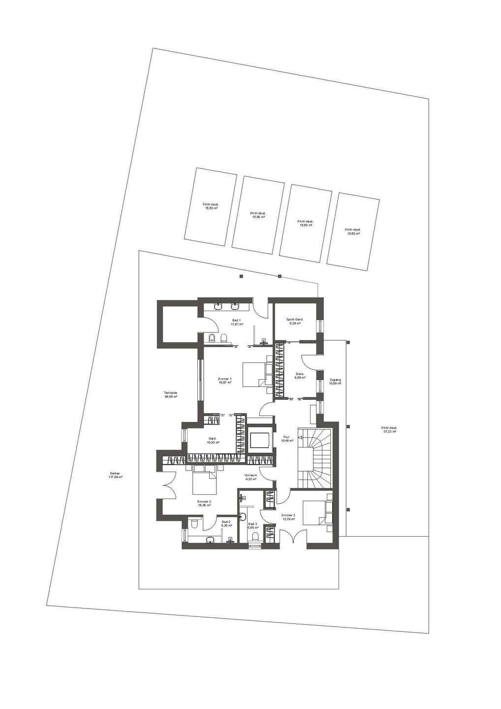 Chalet 1 - Erdgeschoss