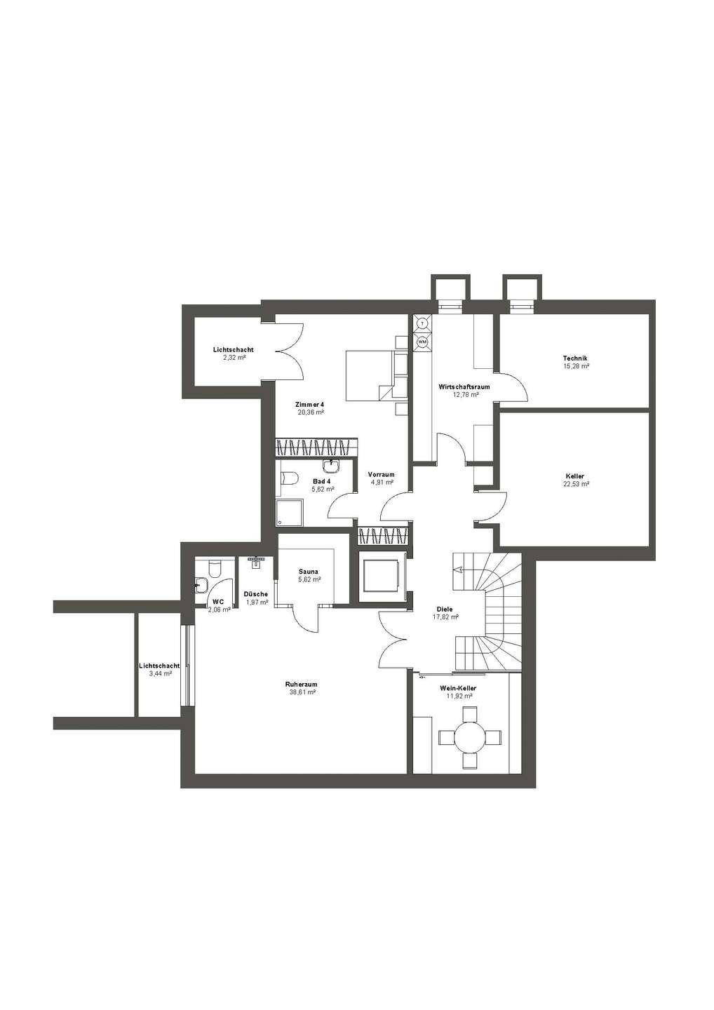 Chalet 1 - Untergeschoss