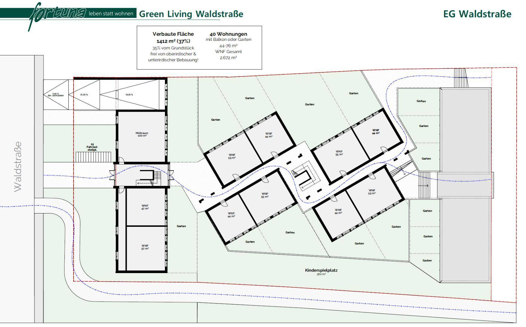 Erdgeschoss Green Living Waldstraße Mistelbach