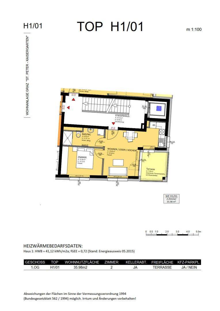 Grundriss: St. Peter Hauptstraße 71-73 - Graz
