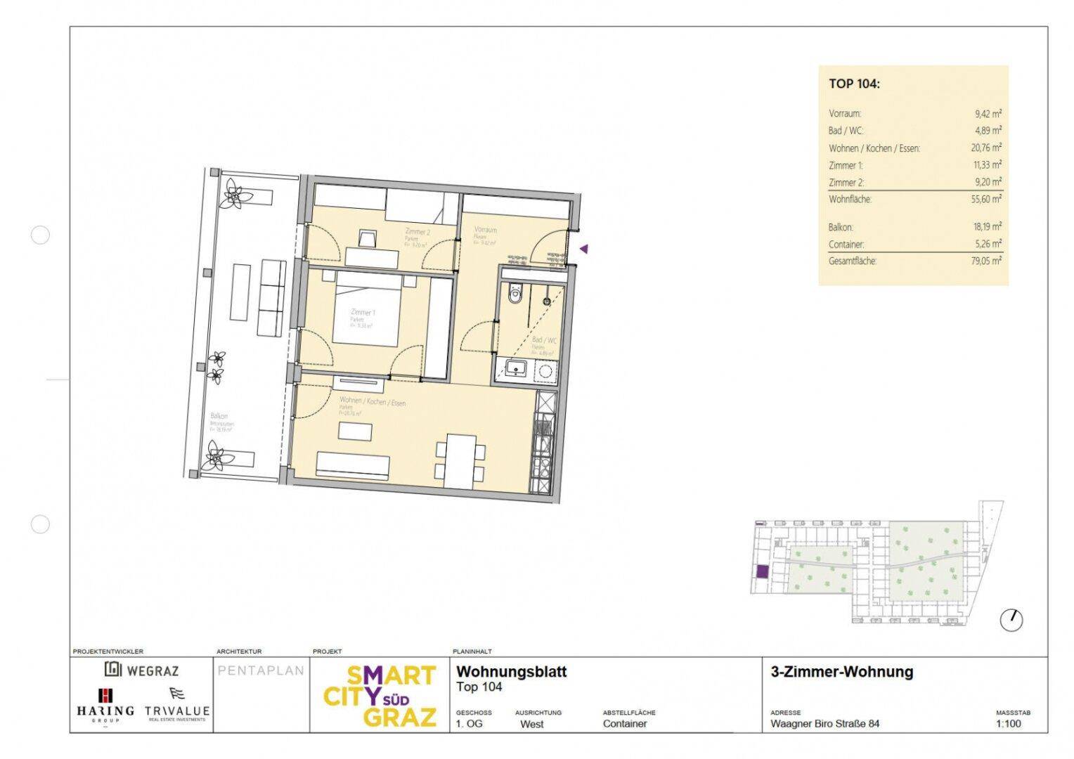 Grundriss: Smart City Süd