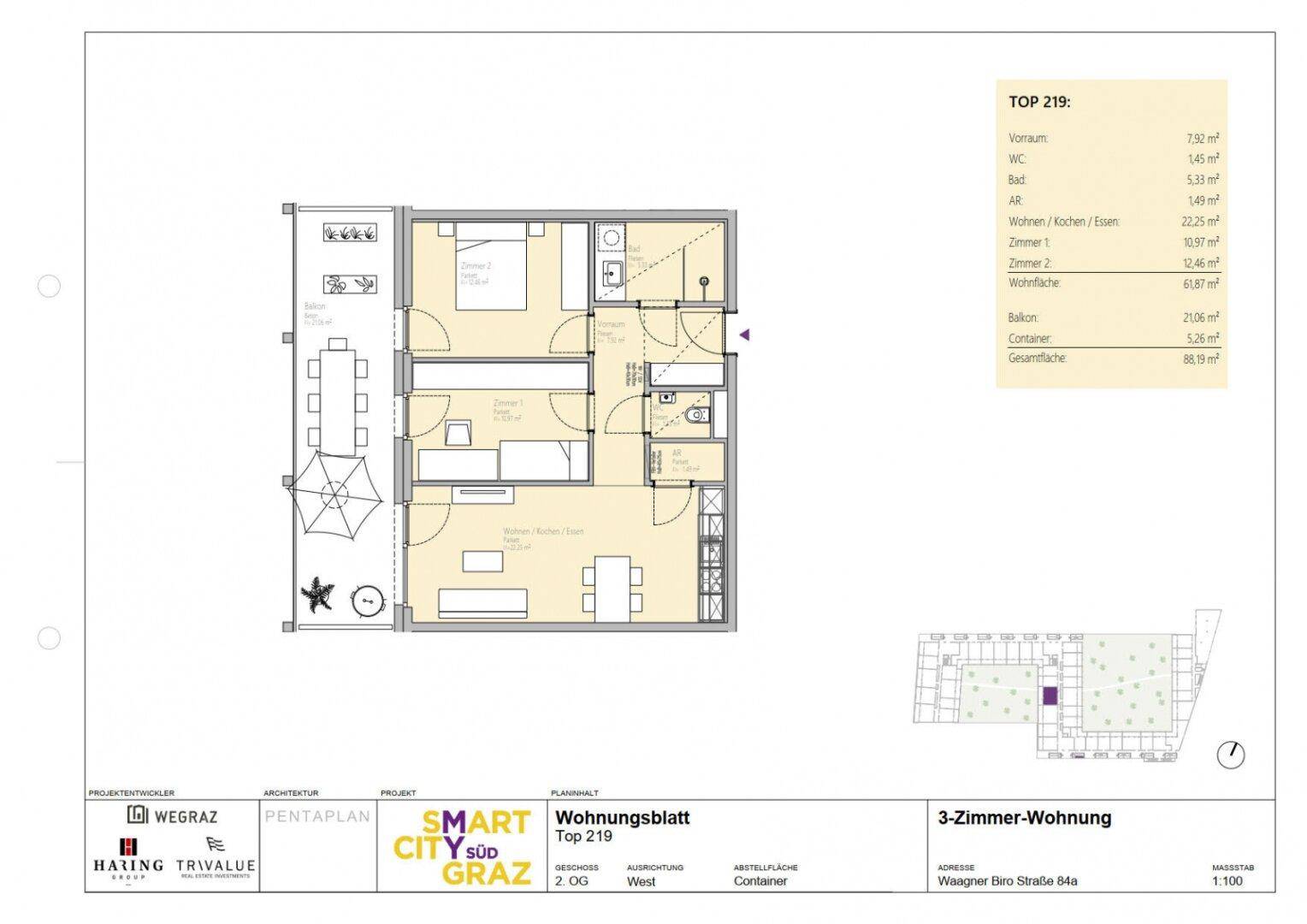 Grundriss: Smart City Süd