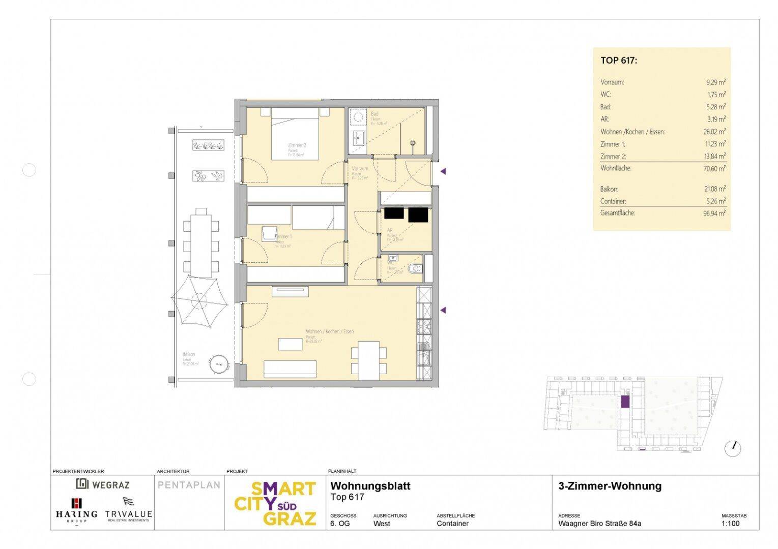 Grundriss: Smart City Süd