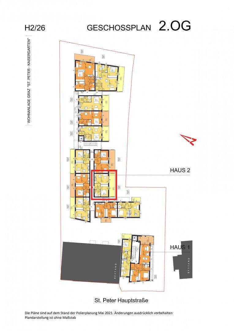 Grundriss: St. Peter Hauptstraße 71-73 - Graz