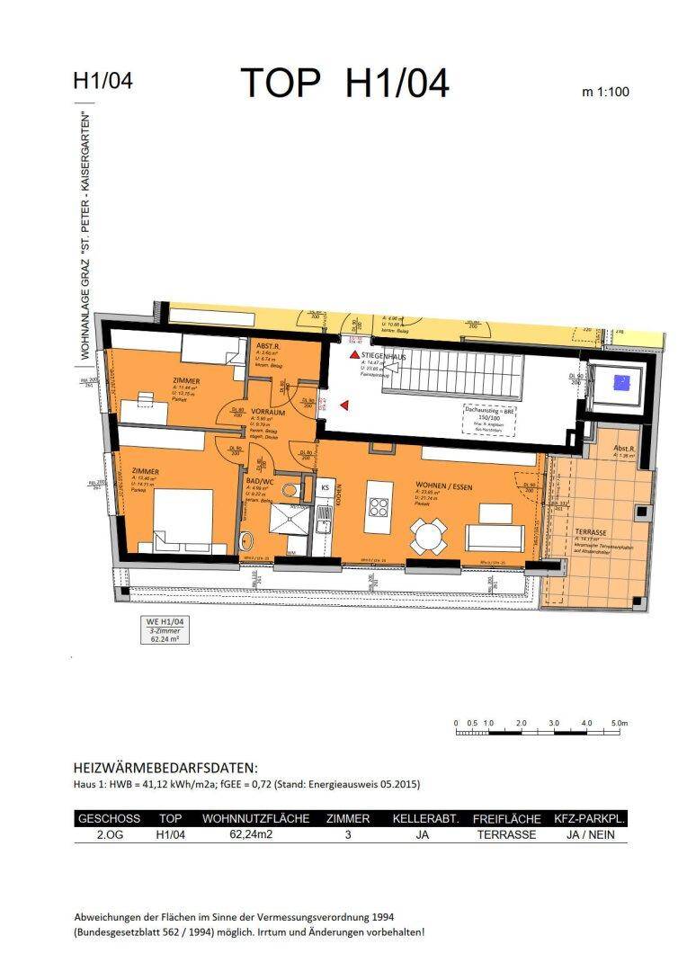 Grundriss: St. Peter Hauptstraße 71-73 - Graz